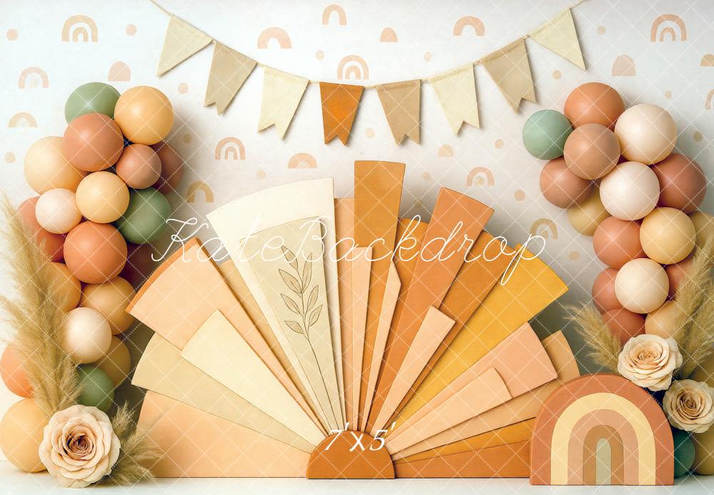 15% OFF Kate Boho Arch Balloons Cake Smash Backdrop Designed by Mini MakeBelieve - Kate Backdrop AU