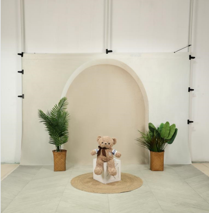 Kate White Art Arch Wall Backdrop+White Gray Floor for Photography