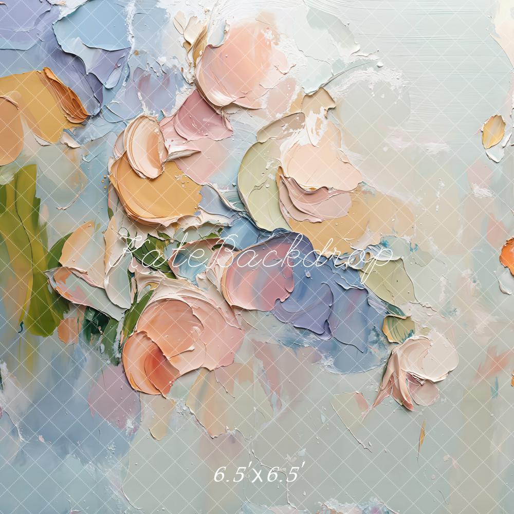 Kate Pastel Flowers Texture Backdrop Designed by Emetselch - Kate Backdrop AU