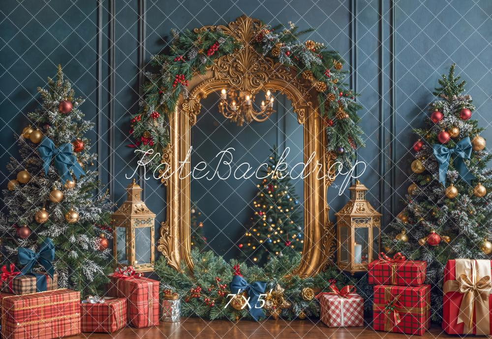 Kate Christmas Gold Mirror Backdrop Designed by Emetselch - Kate Backdrop AU