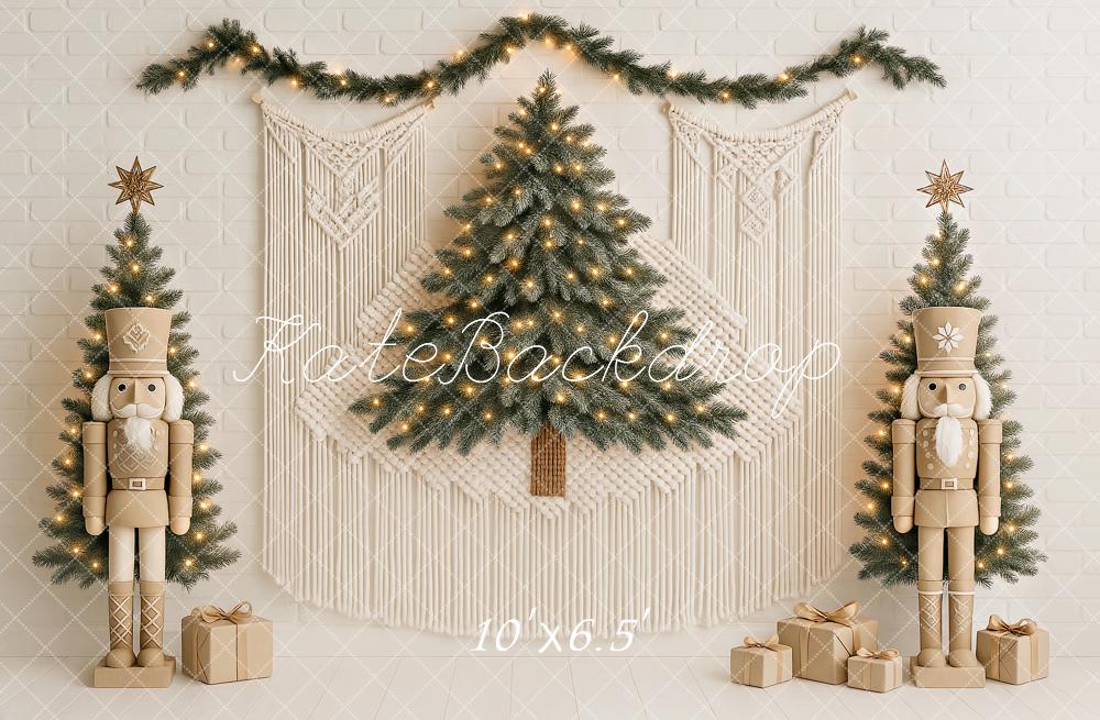 Kate Christmas Nutcracker Macrame Backdrop Designed by Ashley Paul - Kate Backdrop AU