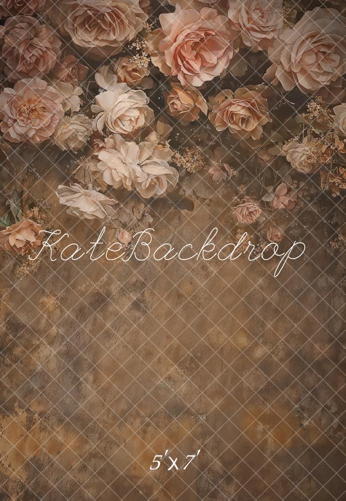 15% OFF Kate Fine Art Vintage Flowers Brown Backdrop Designed by GQ