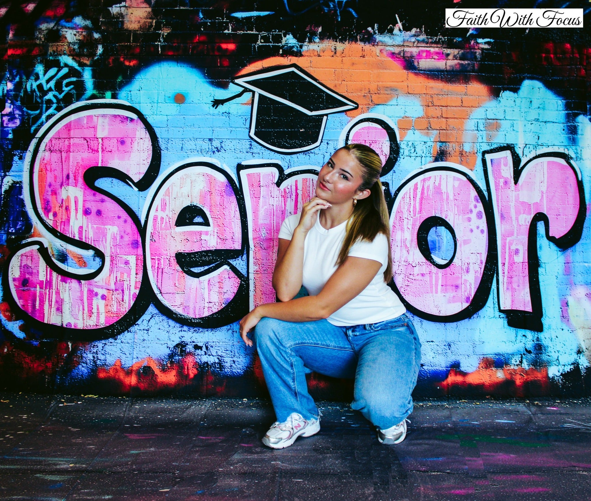 Kate Sweep Senior Graffiti Backdrop Designed by Patty Roberts - Kate Backdrop AU