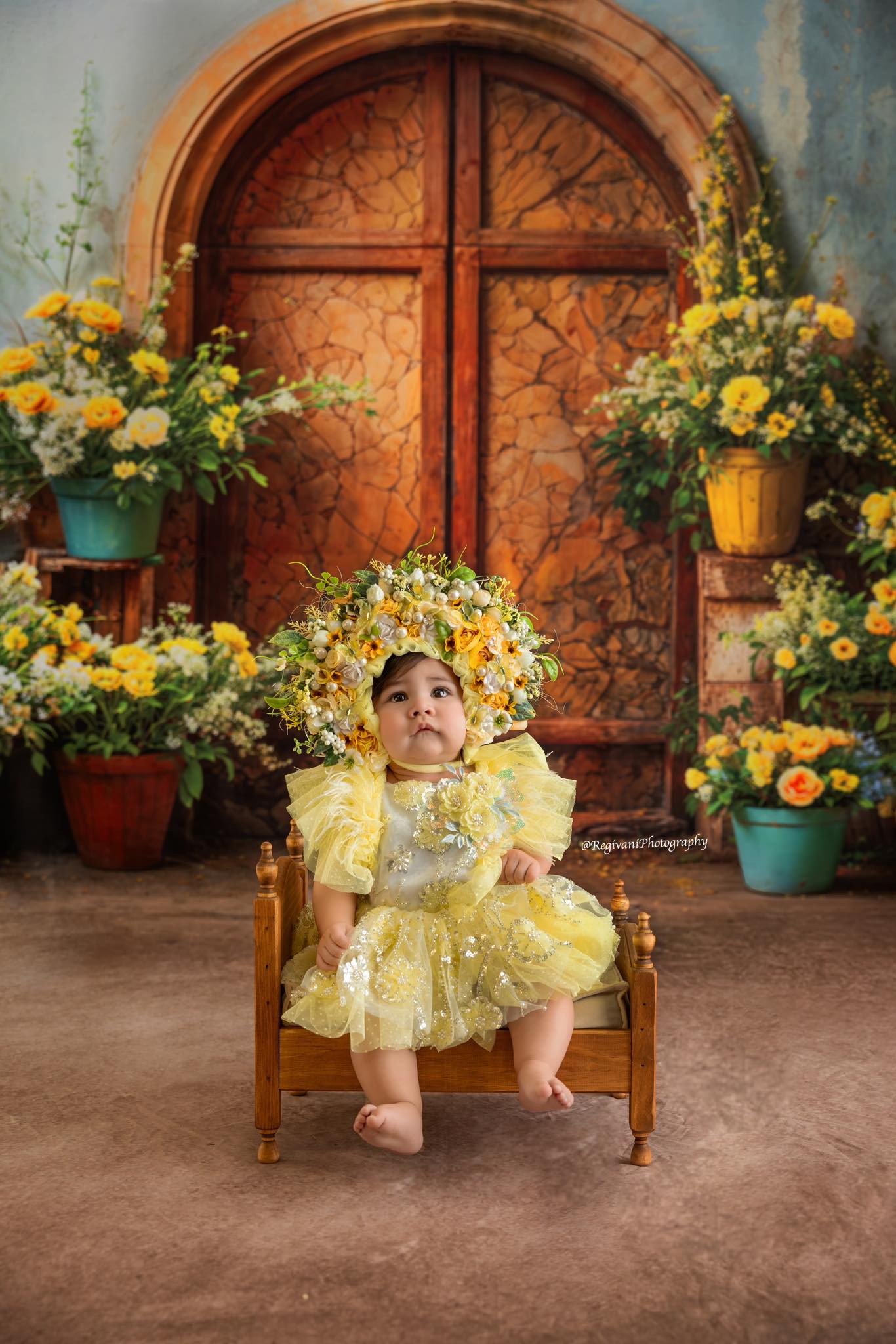 Kate Spring Retro Door Backdrop Designed by Emetselch - Kate Backdrop AU