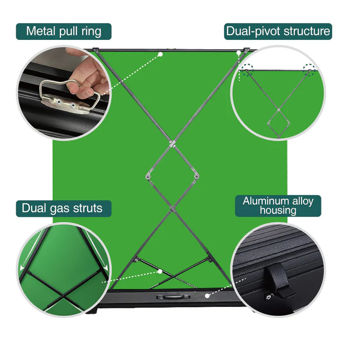 Kate 6.8*7ft All-in-One Collapsible Green Screen Backdrop Stand - Kate Backdrop AU