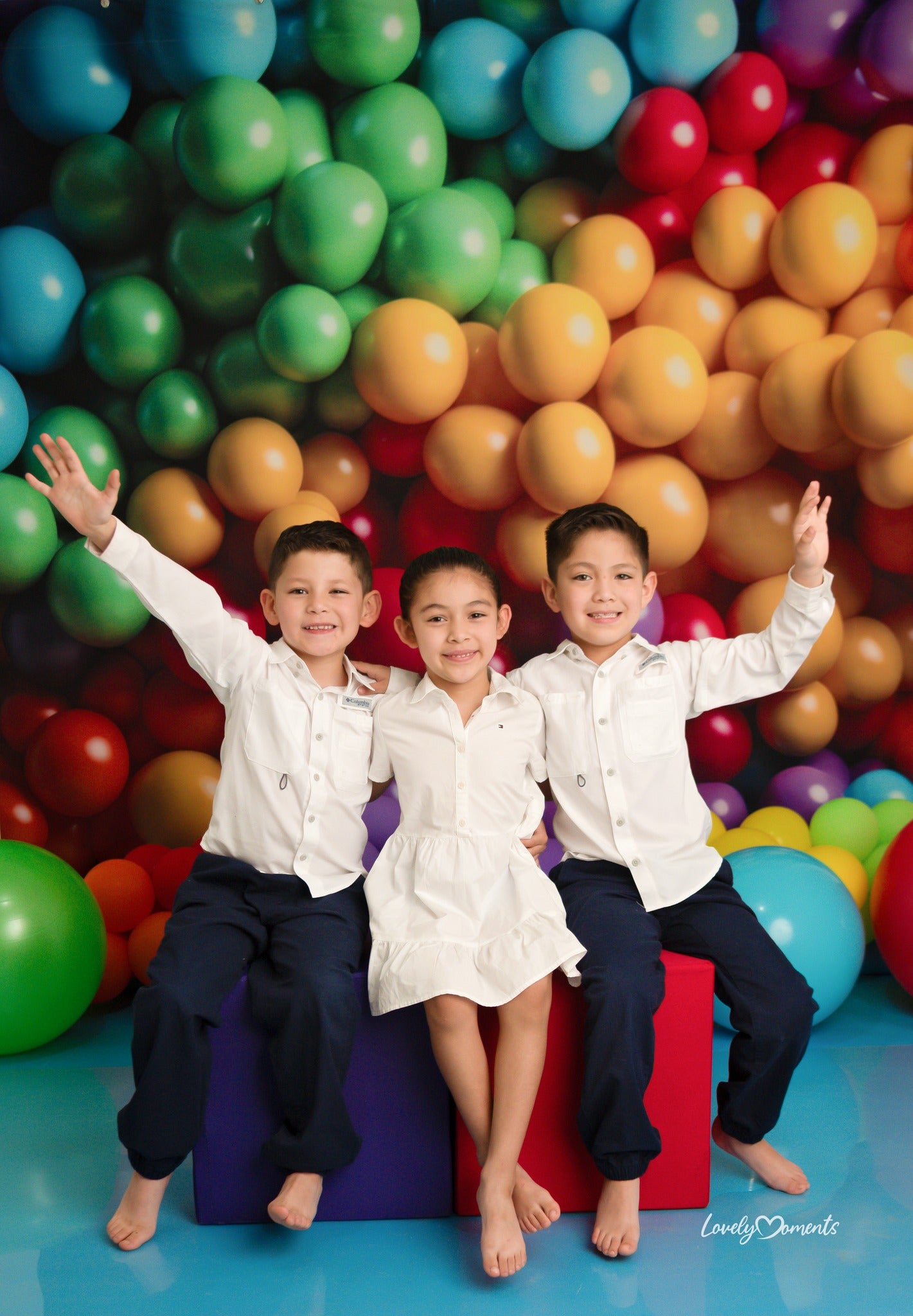 Kate Rainbow Balloon Wall Backdrop Designed by Mandy Ringe Photography - Kate Backdrop AU