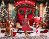 Kate Christmas Santa Workshop Red Door Backdrop Designed by Emetselch
