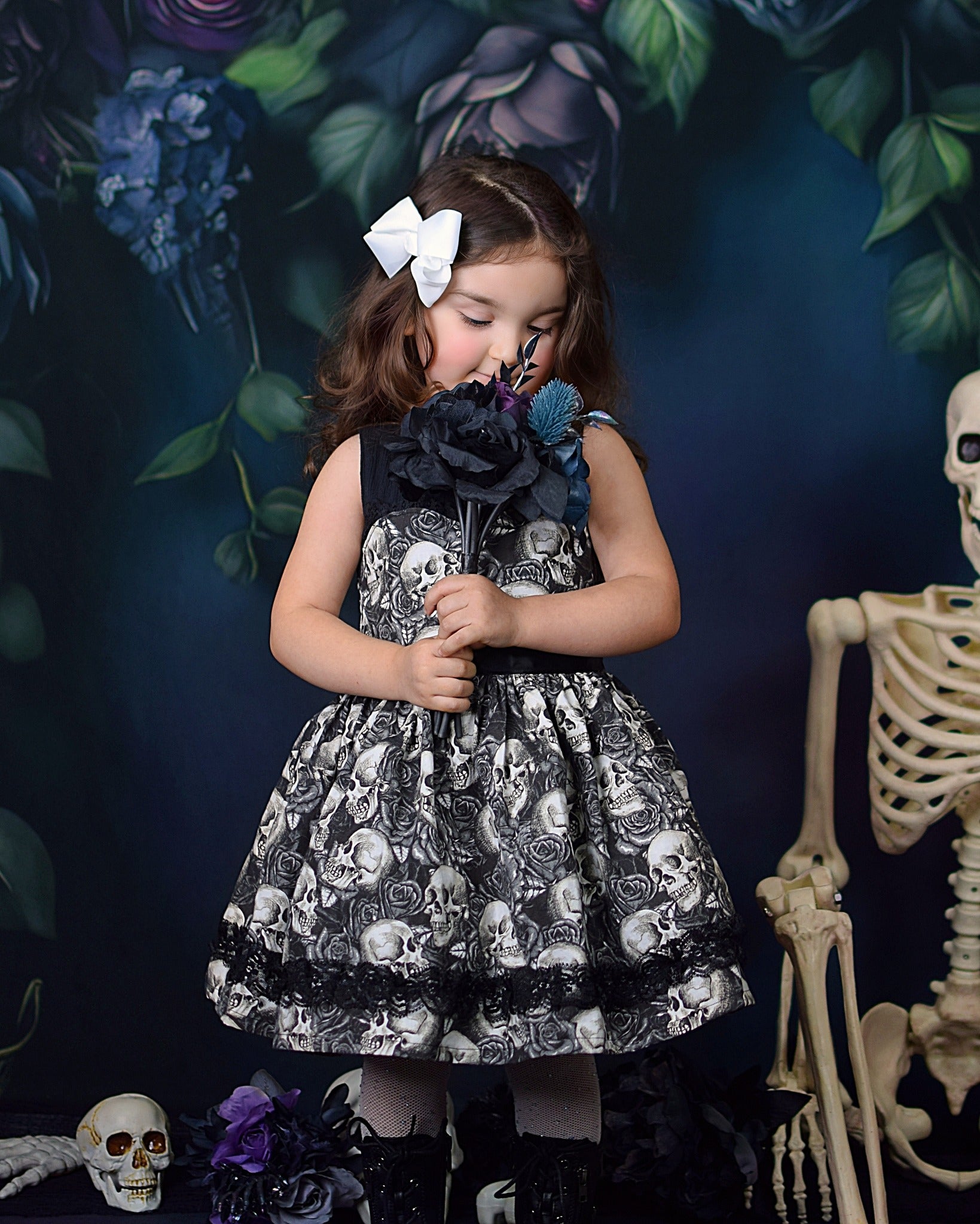 Kate Gothic Ivy Vines Painterly Fine Art Floral Backdrop Designed by Mini MakeBelieve - Kate Backdrop AU