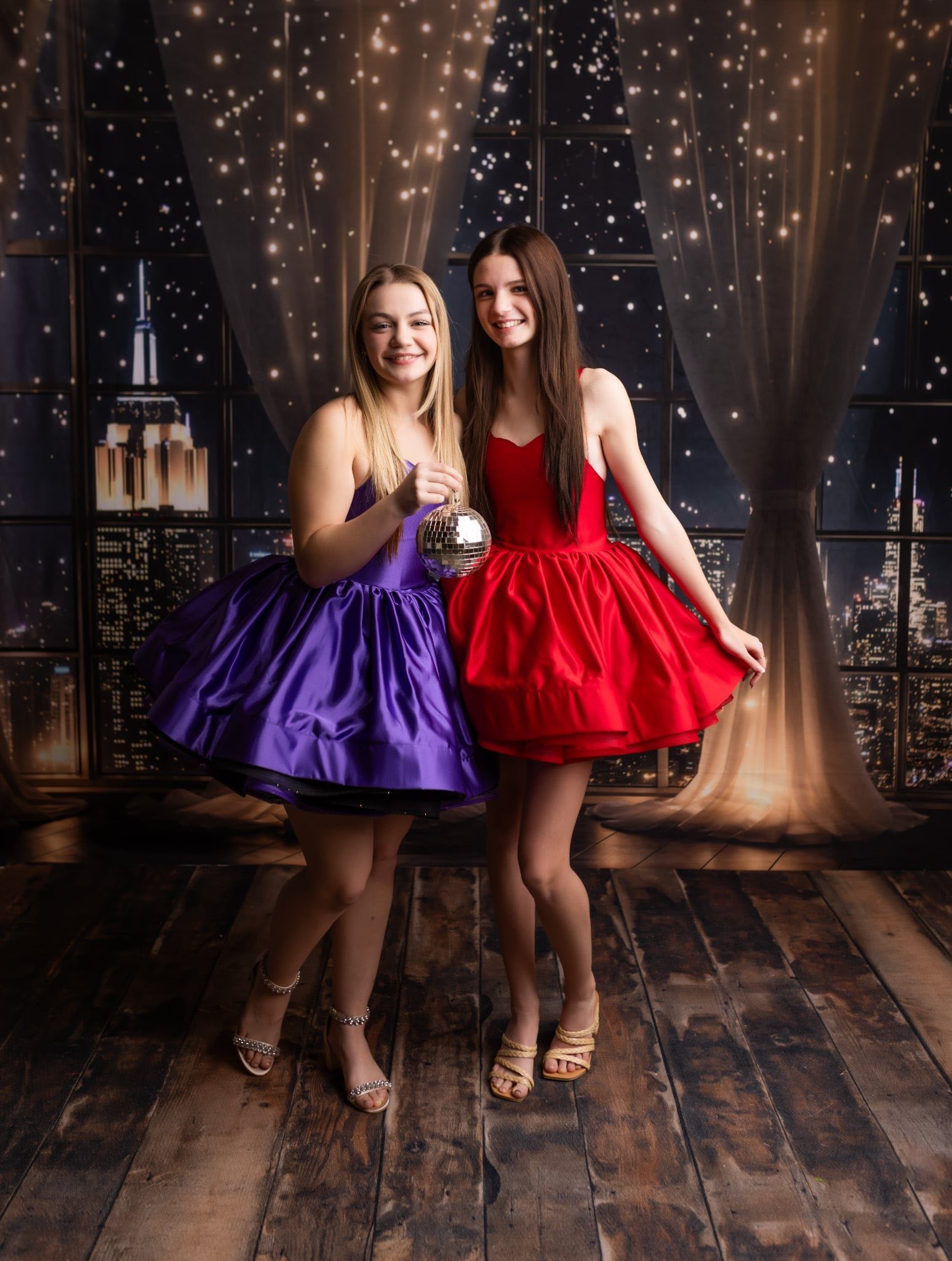 Kate City View Skyline Window Lights Backdrop Designed by Chain