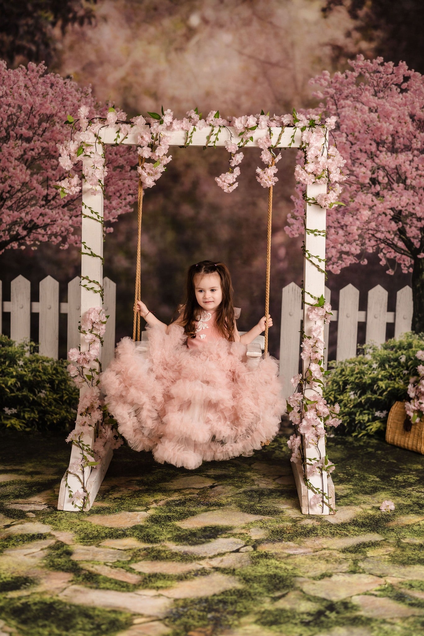 Kate Spring Garden Cherry Blossoms Backdrop for Photography - Kate Backdrop AU
