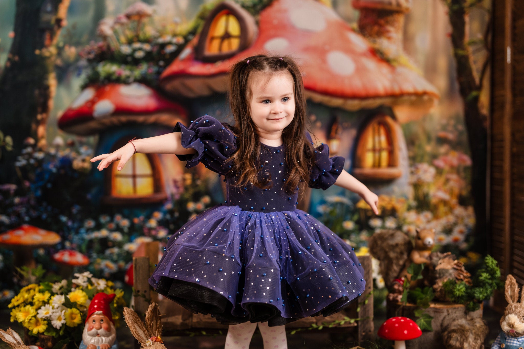 Kate Easter Fairy Mushroom House Forest Backdrop Designed by Emetselch - Kate Backdrop AU