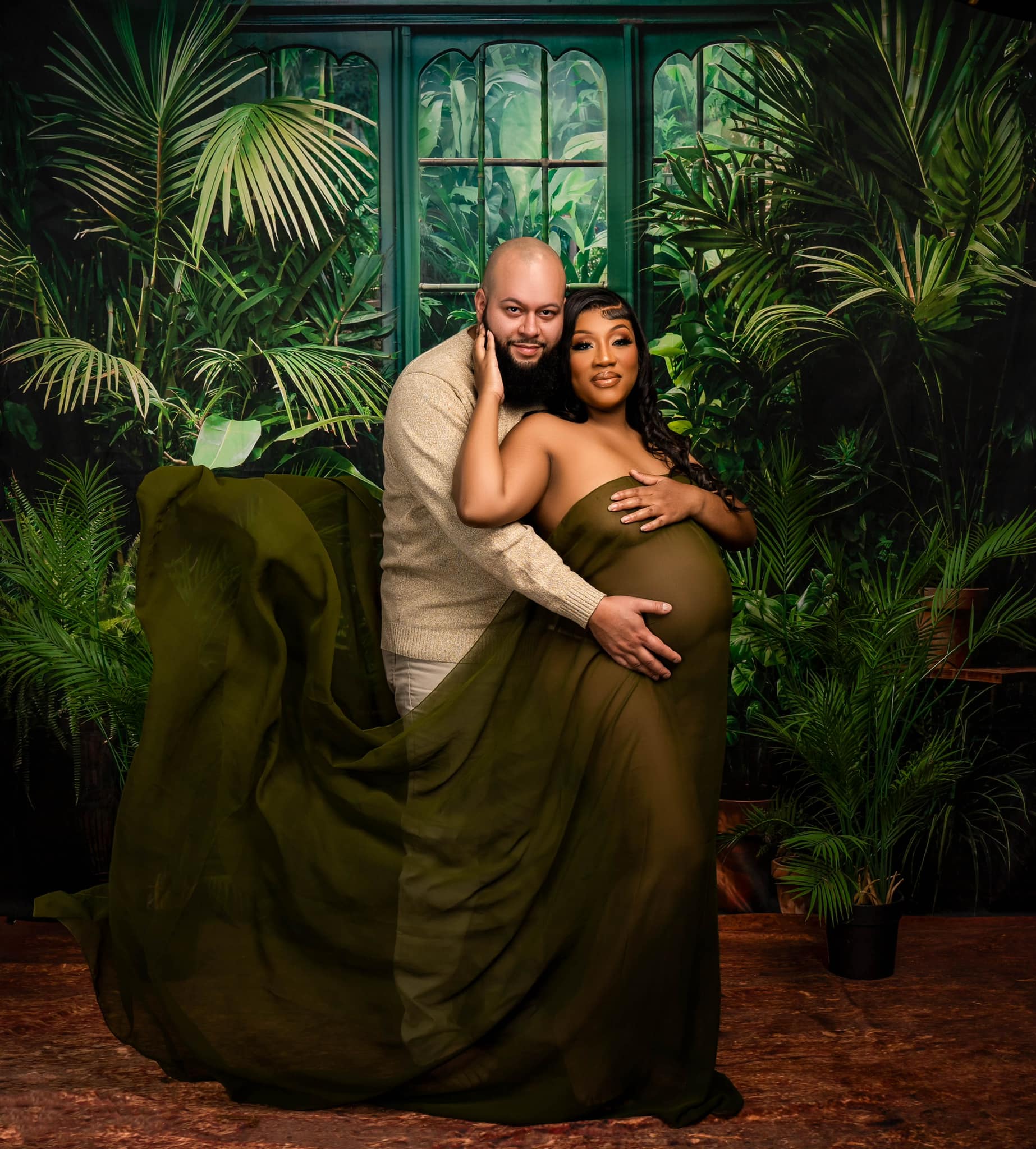 Kate Spring/Summer Green Plant Door Backdrop Designed by Emetselch - Kate Backdrop AU
