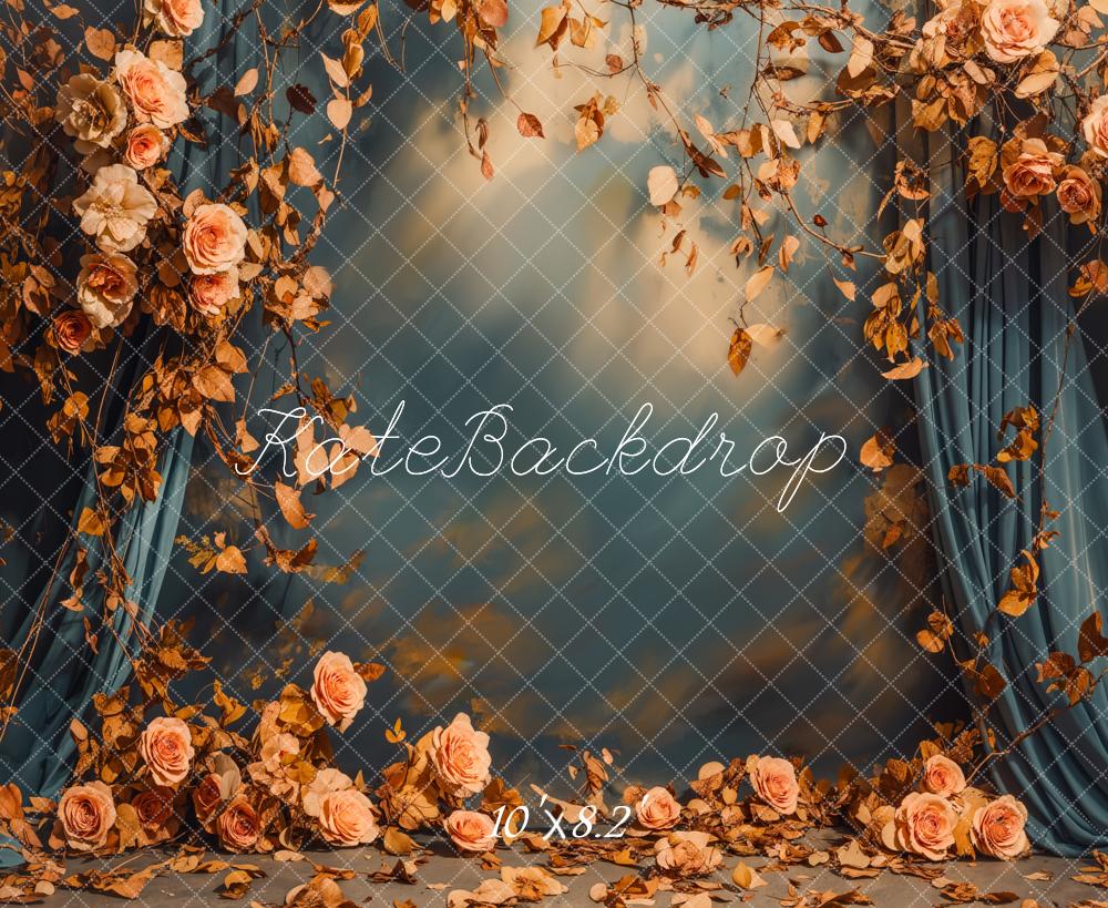 Kate Autumn Floral Backdrop Designed by Emetselch - Kate Backdrop AU