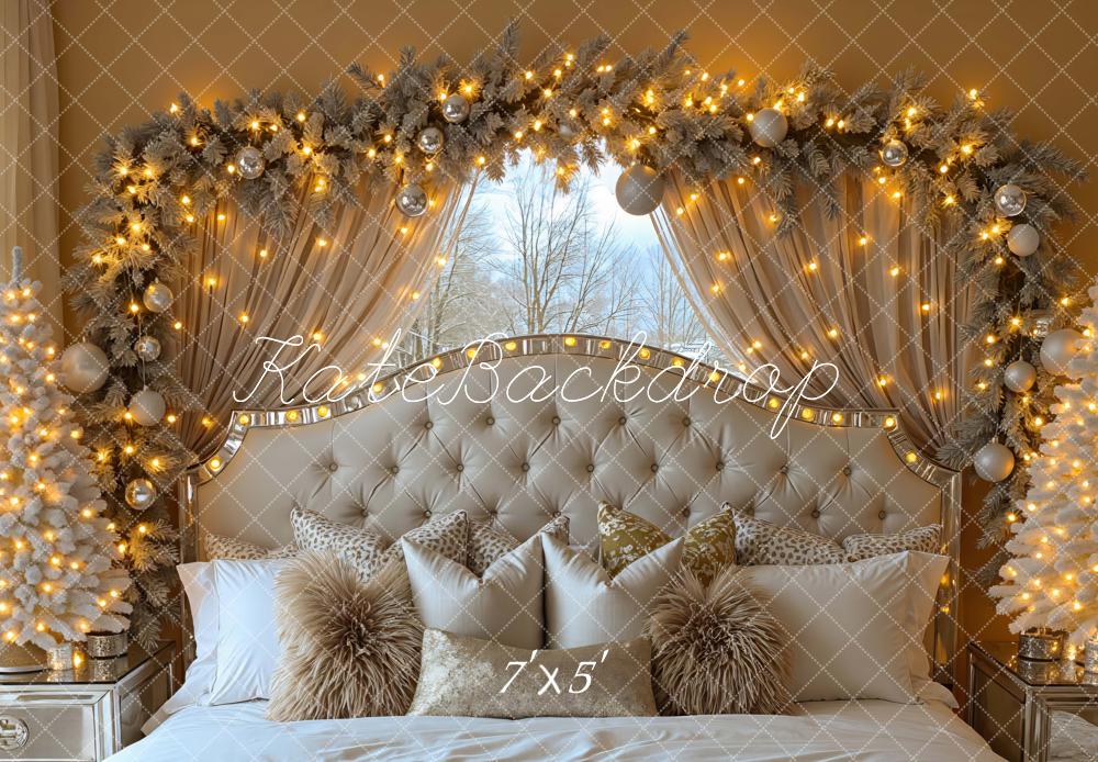 Kate Christmas Bedhead Lights Backdrop Designed by Mini MakeBelieve