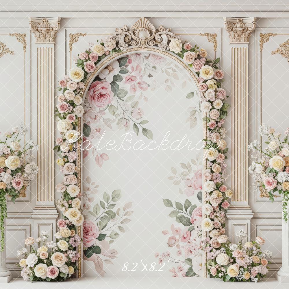 Kate Arch Floral Wall Classical Backdrop Designed by Patty Roberts