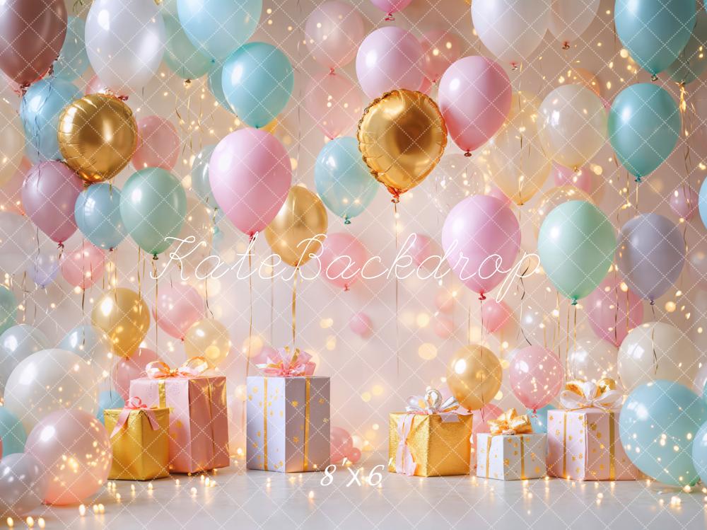 Kate Balloons Party Gifts Fleece Backdrop Designed by Emetselch - Kate Backdrop AU