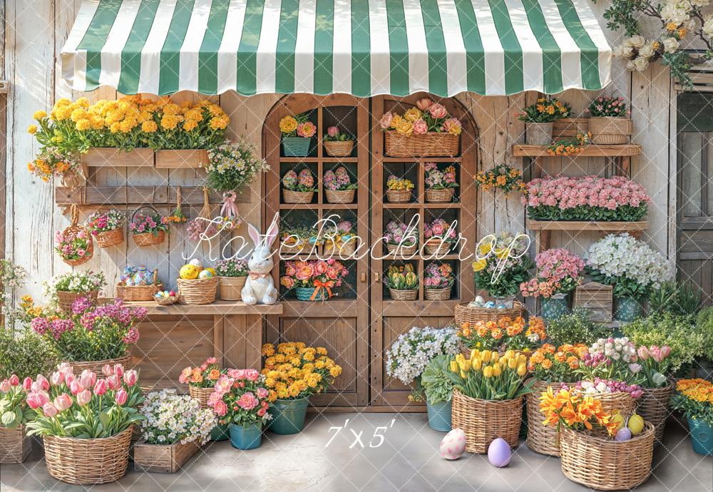 Kate Easter Bunny Flower Shop Baskets Backdrop Designed by Chain