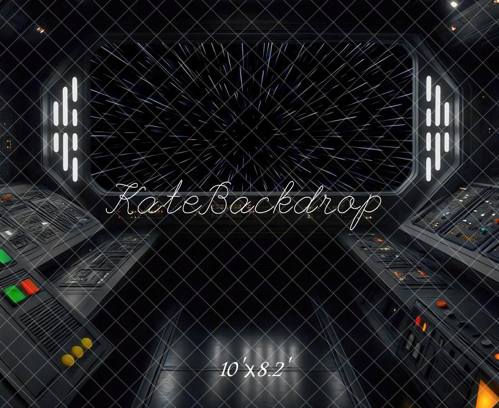 Kate Space Ship Cockpit Starfield Backdrop Designed by Mini MakeBelieve - Kate Backdrop AU