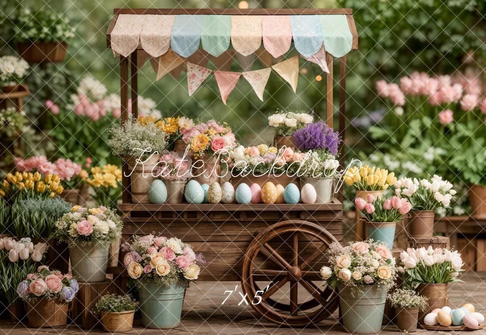 Kate Easter Flower Cart Backdrop Designed by Emetselch
