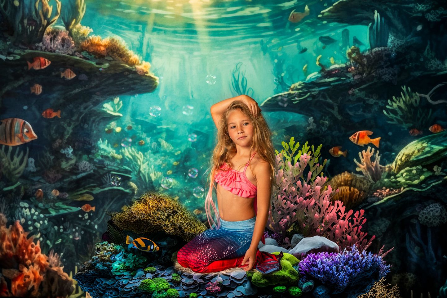 Kate Summer Underwater Ocean Backdrop Reef Designed by Mandy Ringe Photography - Kate Backdrop AU