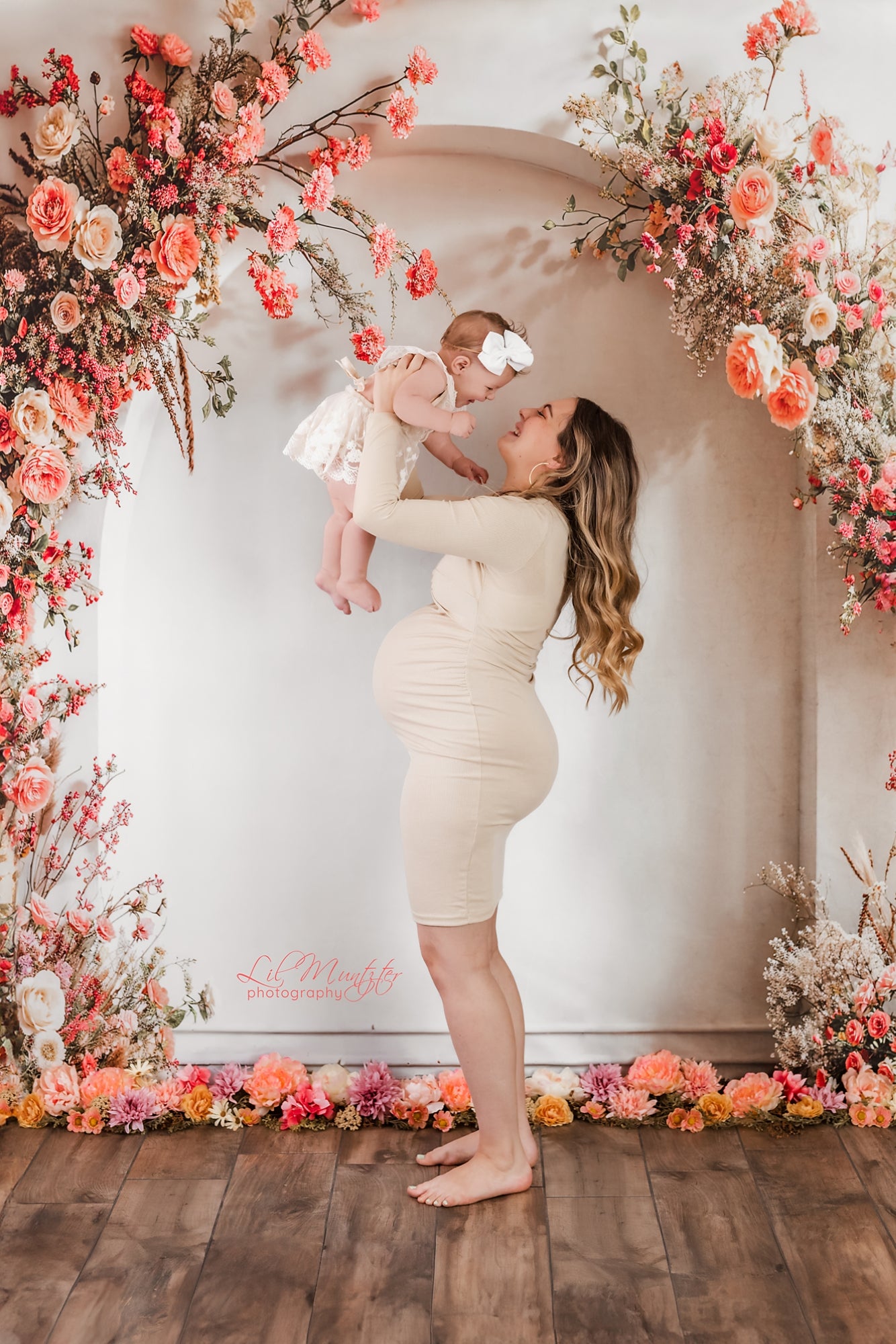 Kate Spring Wedding Flowers White Arch Backdrop Designed by Emetselch - Kate Backdrop AU