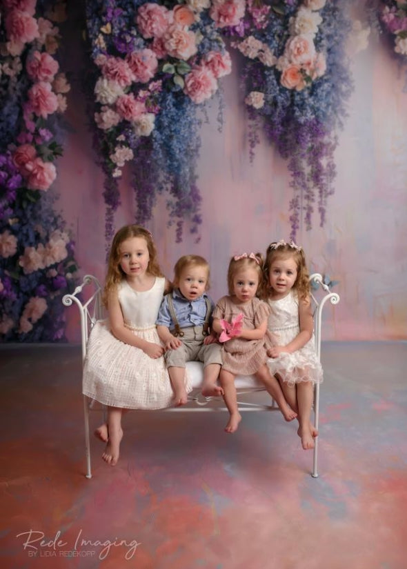 Kate Sweep Romantic Wisteria Bloom Backdrop Spring Designed by Patty Roberts - Kate Backdrop AU
