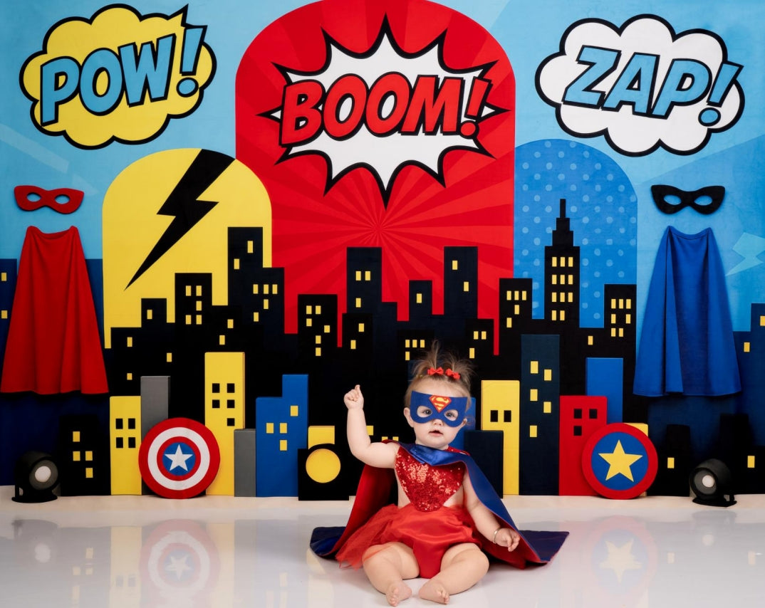Kate Cartoon Cake Smash Backdrop Designed by Patty Roberts