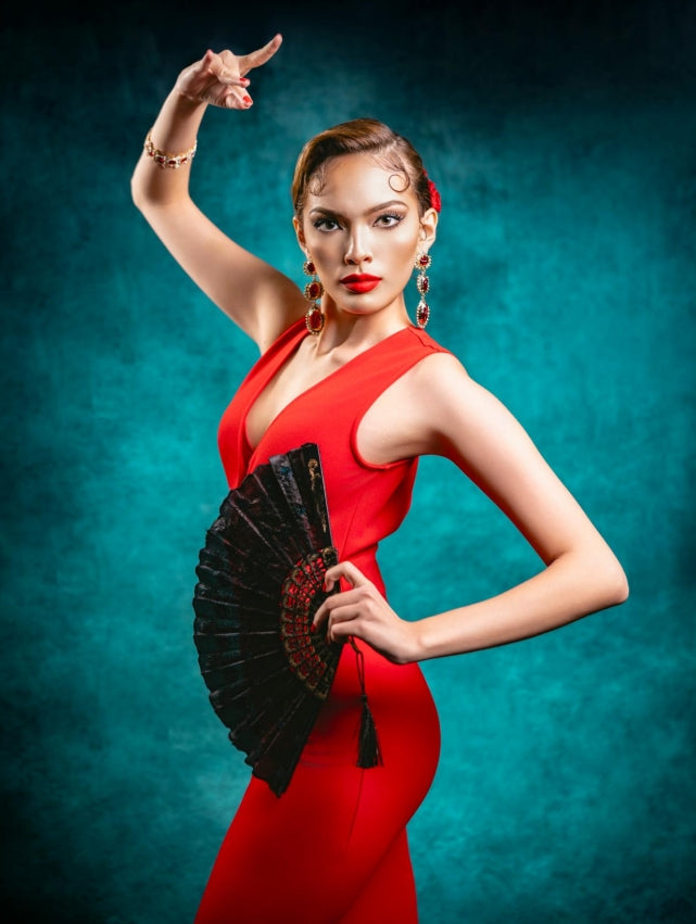 Kate Abstract Green Blue Backdrop Designed by GQ