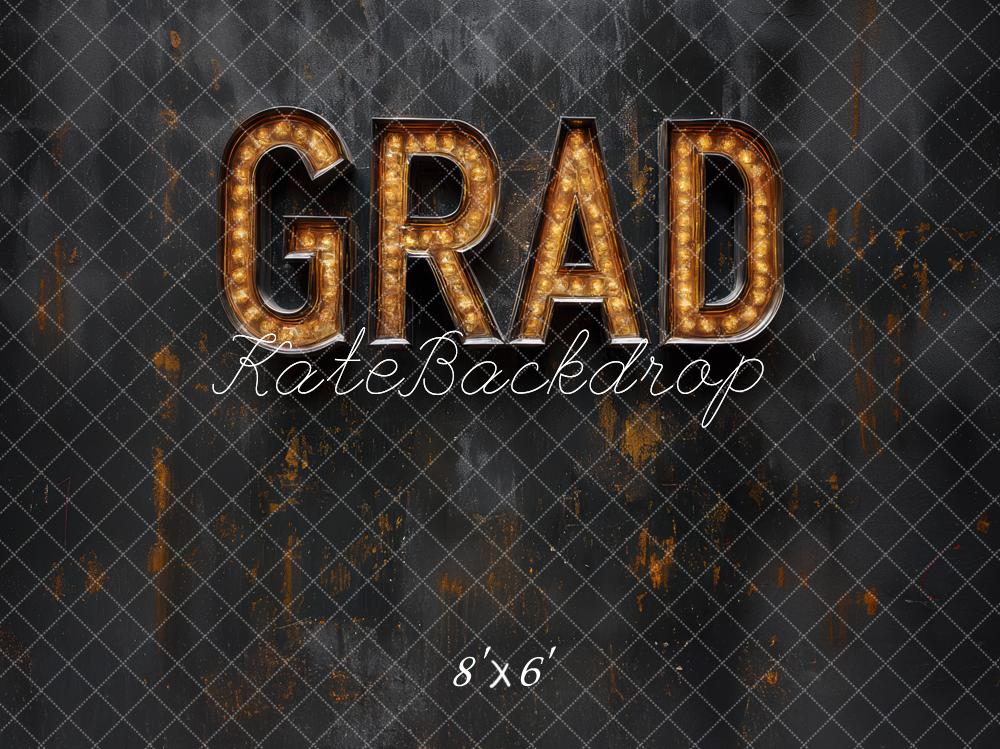 Kate Grad Marquee Lights Black Wall Backdrop Designed by Mini MakeBelieve