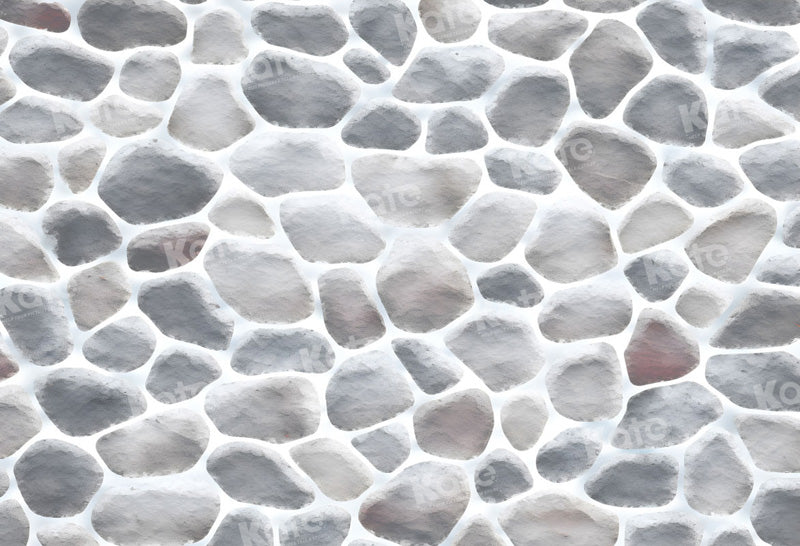 Kate Grey Cobblestone Wall Texture Backdrop Designed by Kate Image - Kate Backdrop AU
