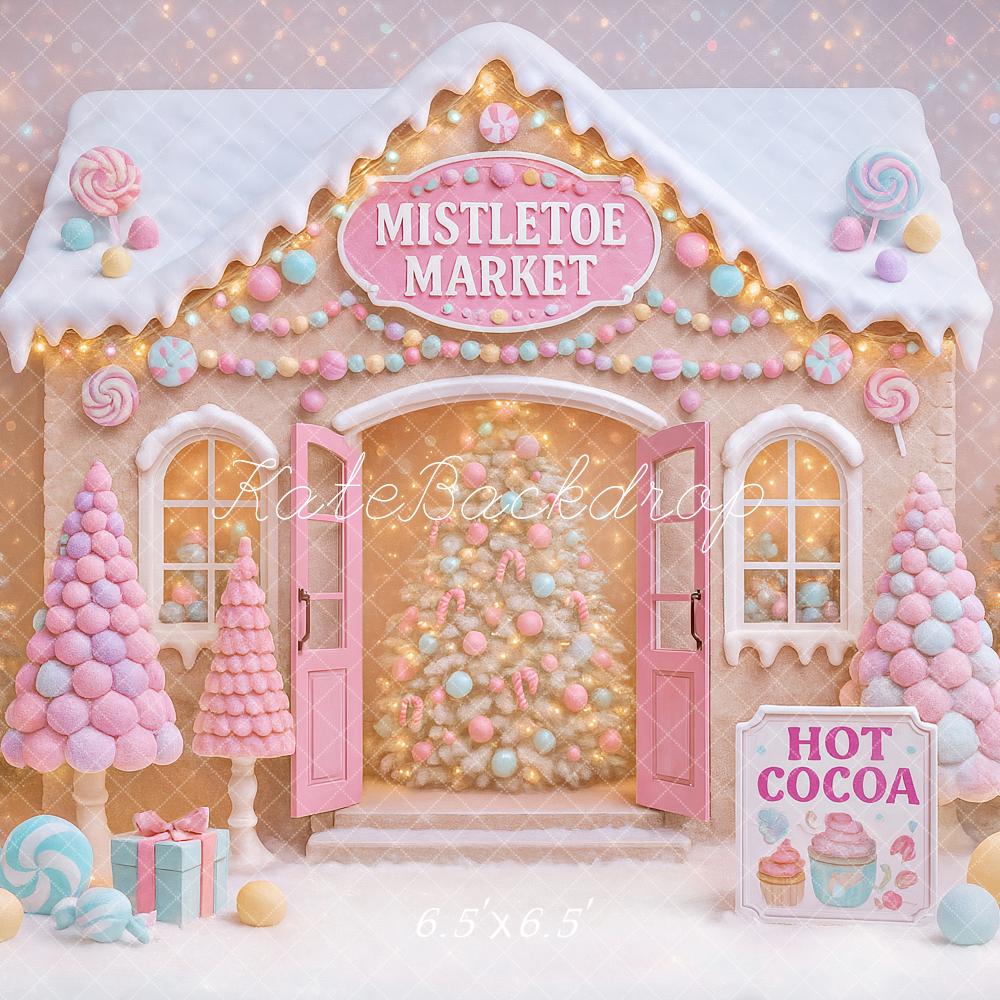 Kate Christmas Gingerbread Candy Backdrop Designed by Ashley Paul