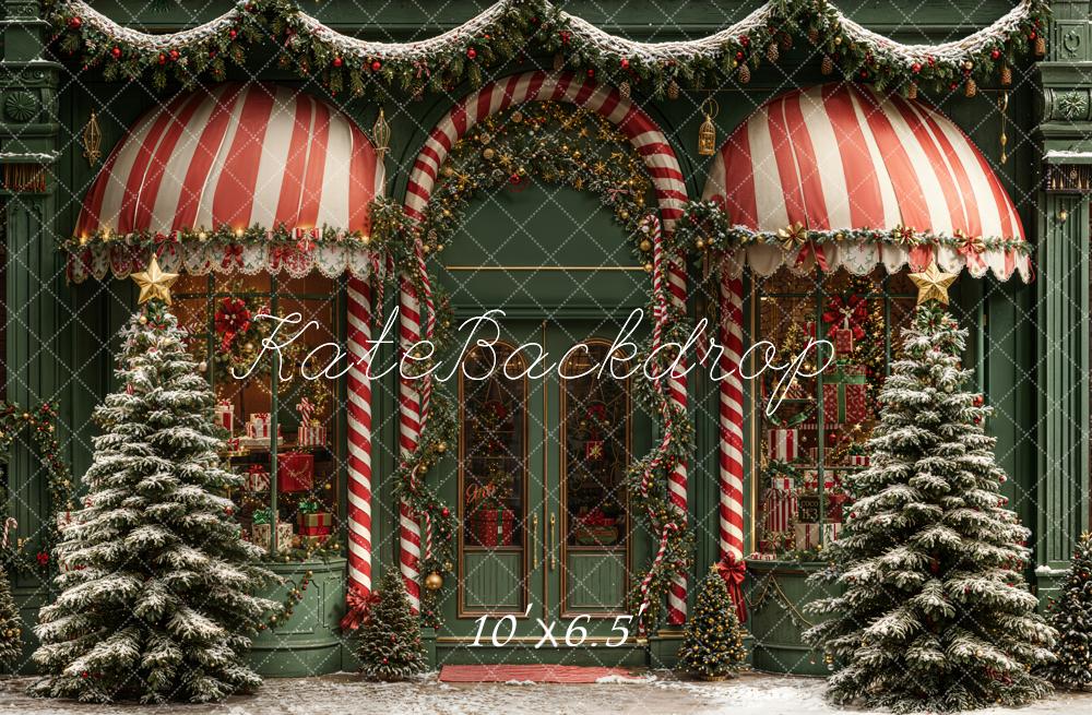 Kate Christmas Shop Fleece Backdrop Designed by Emetselch - Kate Backdrop AU