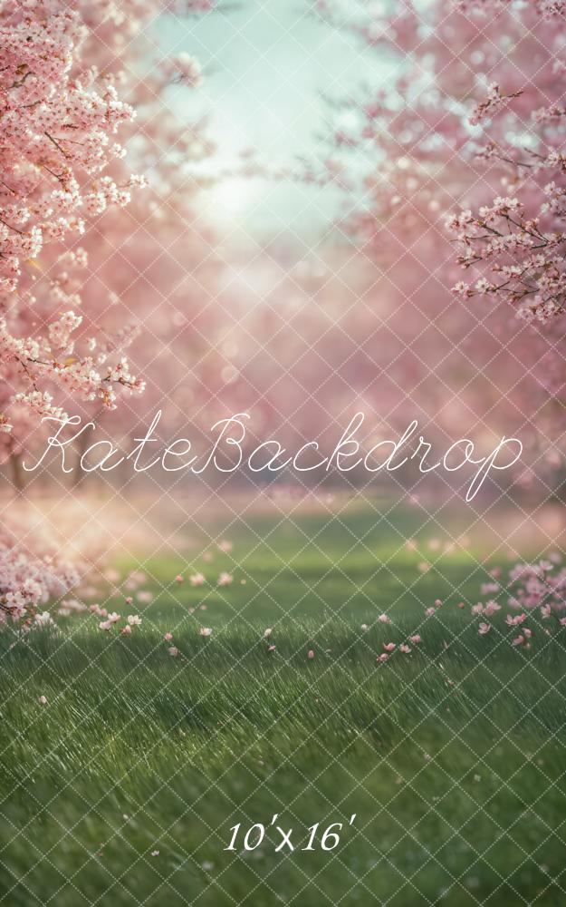 Kate Spring Cherry Blossom Meadow Backdrop Designed by Emetselch
