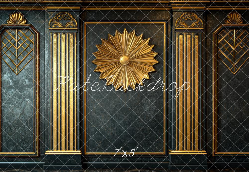 Kate Black Gold Ornate Wall Backdrop Designed by Mini MakeBelieve - Kate Backdrop AU