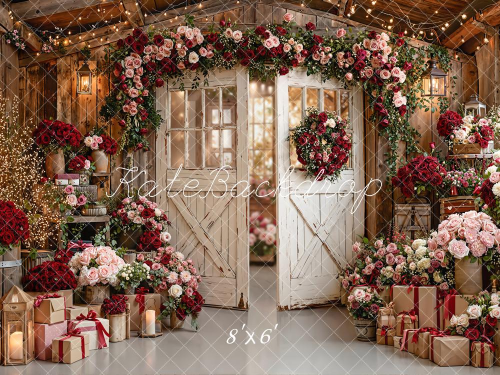 Kate Flower Arch Rustic Barn Gifts Backdrop Designed by Emetselch