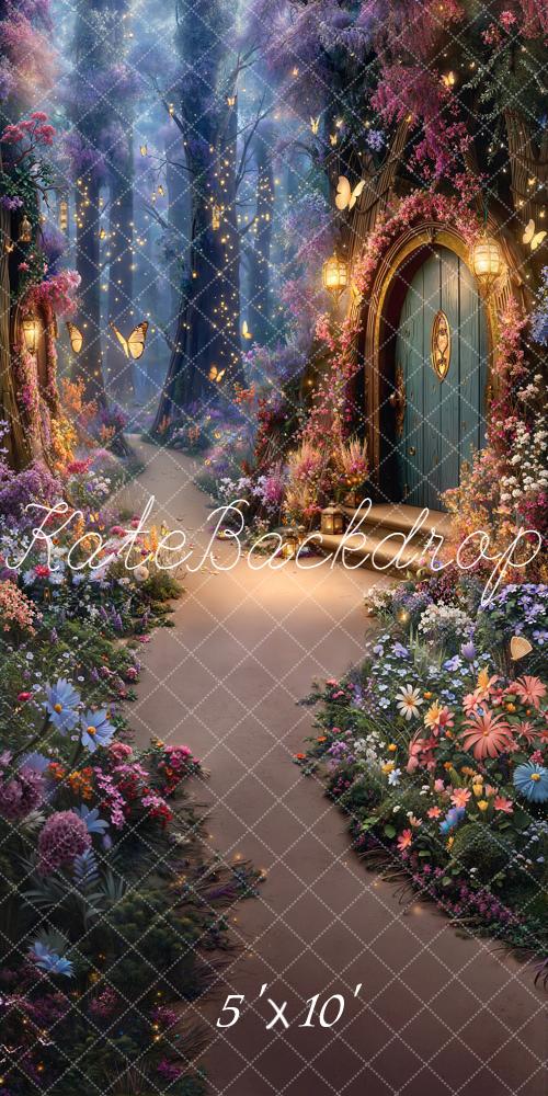 Kate Sweep Fairy Fantasy Forest Flowers Backdrop Designed by Chain