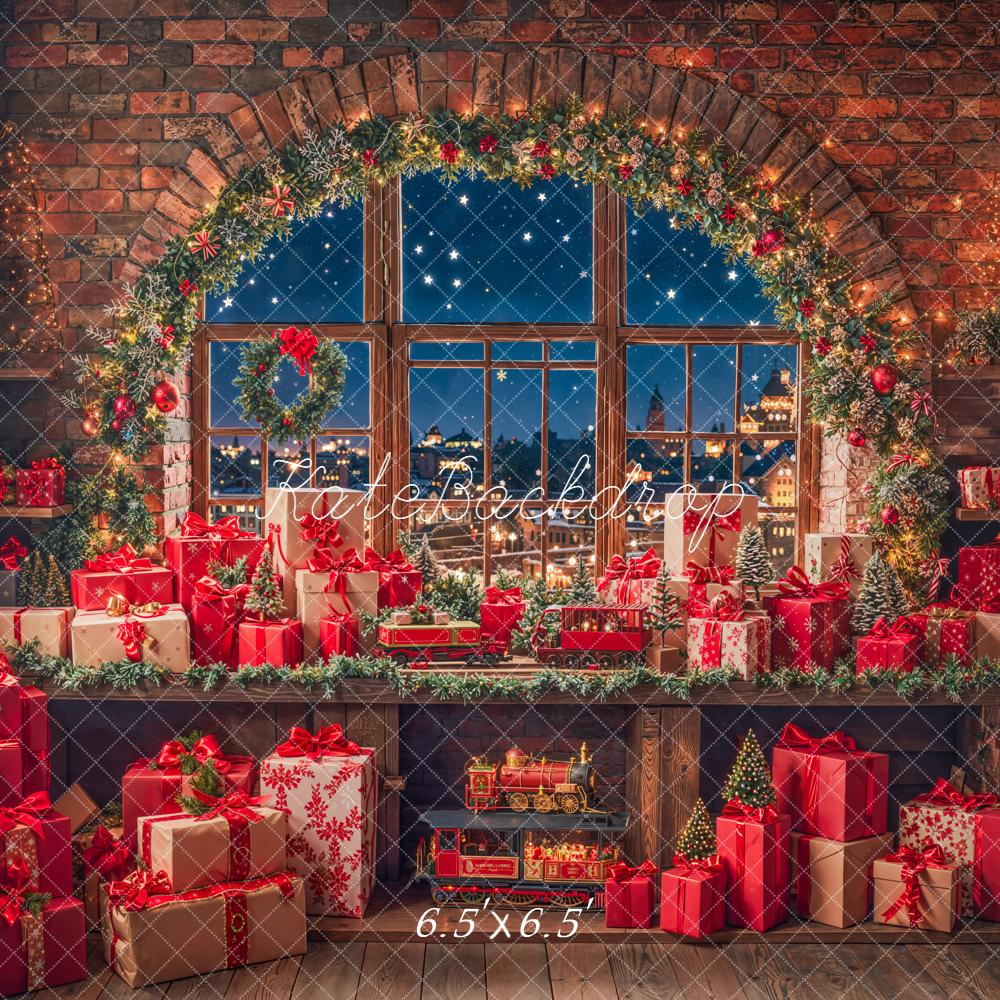 Kate Christmas Presents Window Backdrop Designed by Emetselch