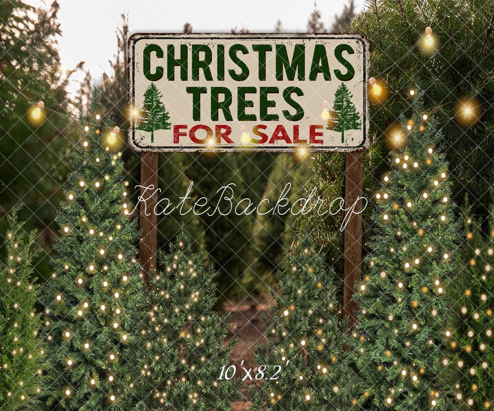 Kate Christmas Trees Lights Backdrop Designed by Emetselch