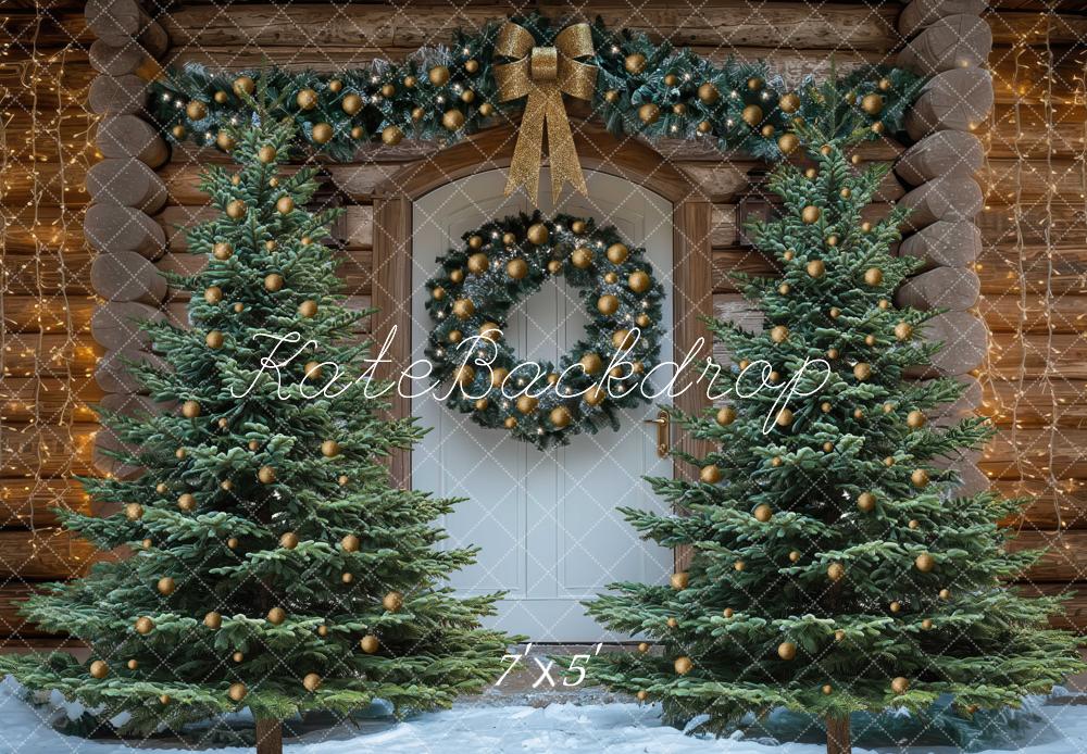 Kate Christmas Pine Trees Backdrop Designed by Mini MakeBelieve - Kate Backdrop AU