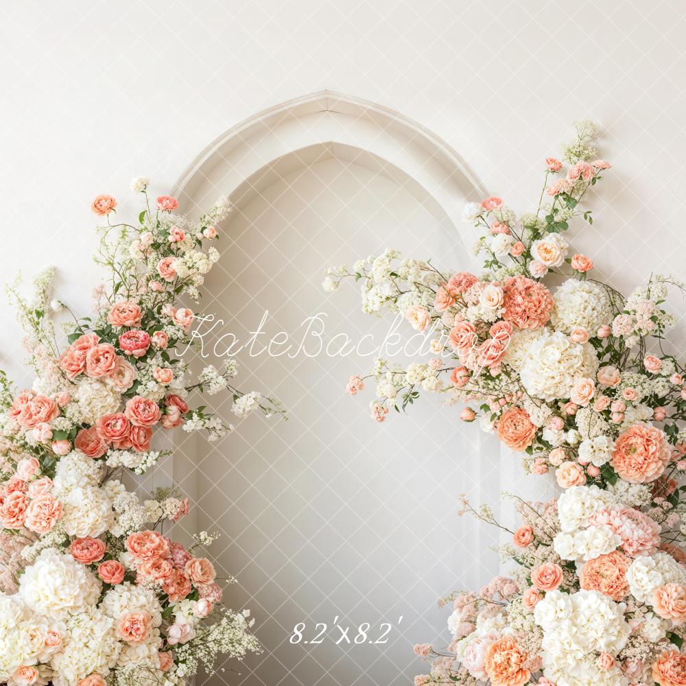 Lightning Deal Kate Flower Arch White Flowers Backdrop Designed by Emetselch
