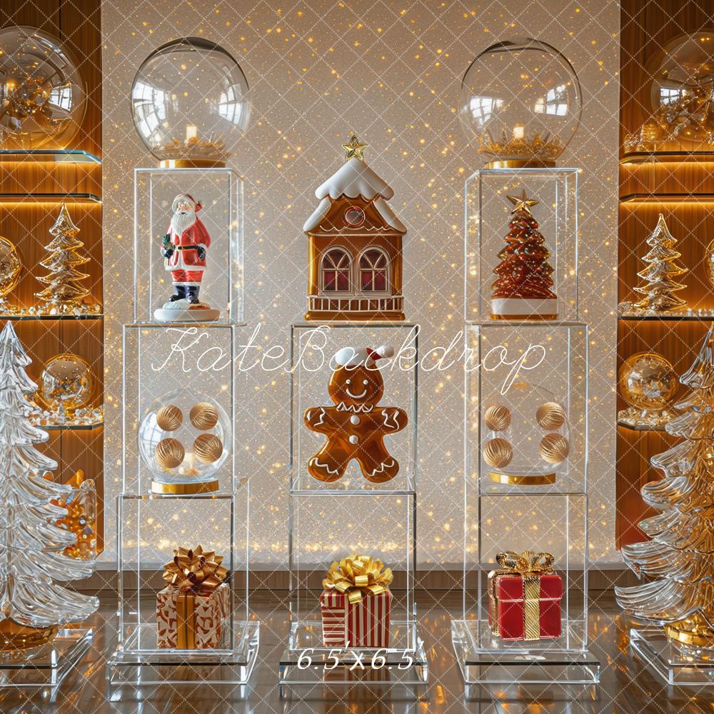 Kate Christmas Santa Gingerbread Backdrop Designed by Mini MakeBelieve - Kate Backdrop AU