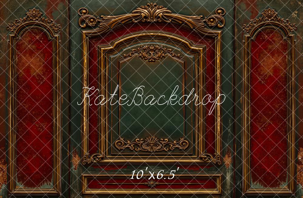 Kate Vintage Wall Gold Details Backdrop Designed by Emetselch - Kate Backdrop AU