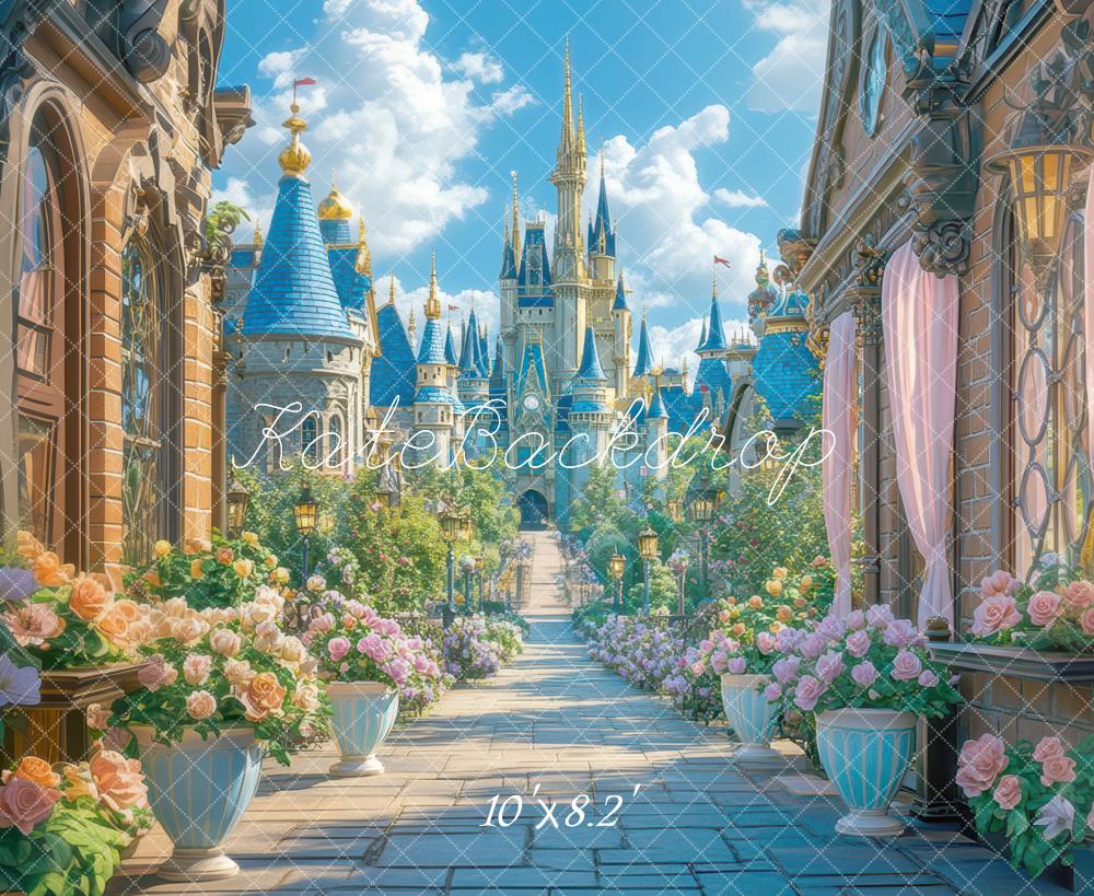 Kate Princess Castle Pathway Backdrop Designed by Mini MakeBelieve - Kate Backdrop AU