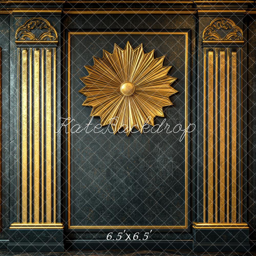 Kate Black Gold Ornate Wall Backdrop Designed by Mini MakeBelieve - Kate Backdrop AU