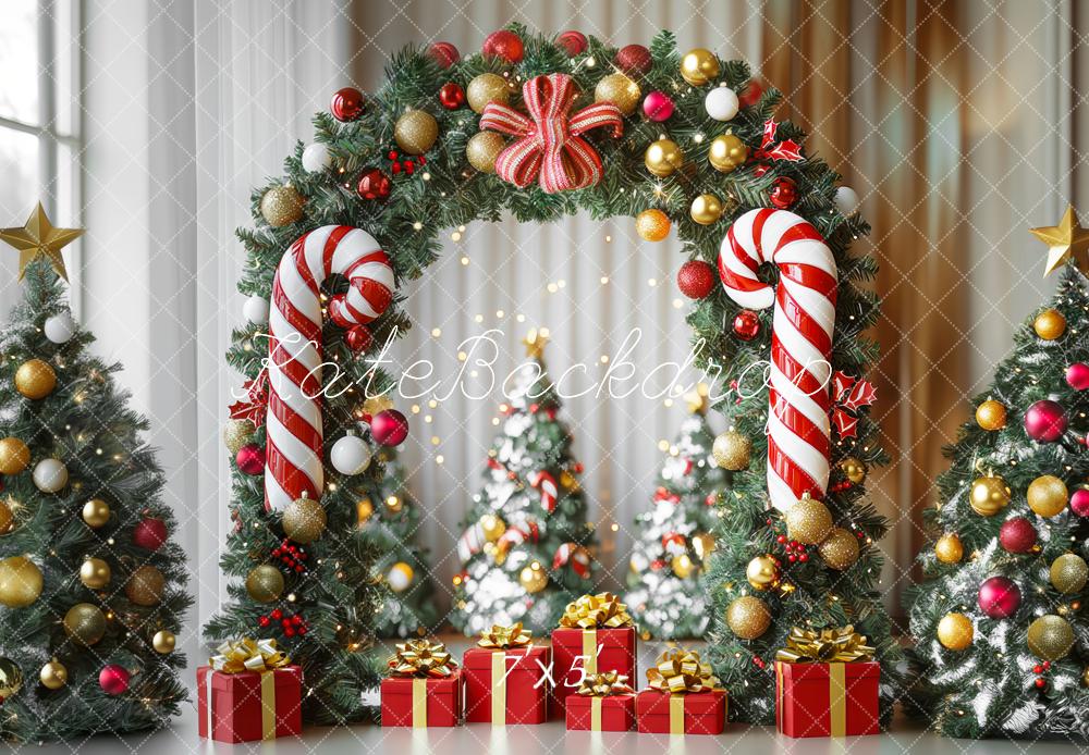Kate Christmas Candy Arch Gifts Backdrop Designed by Mini MakeBelieve - Kate Backdrop AU