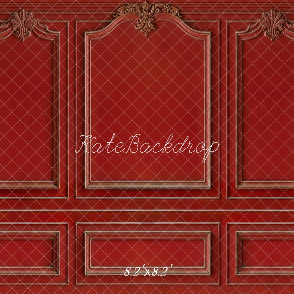 Kate Red Vintage Wall Backdrop Designed by Kate Image - Kate Backdrop AU