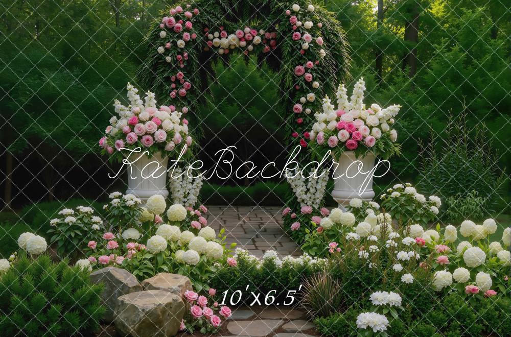 Kate Flower Arch Garden Backdrop Designed by Mini MakeBelieve