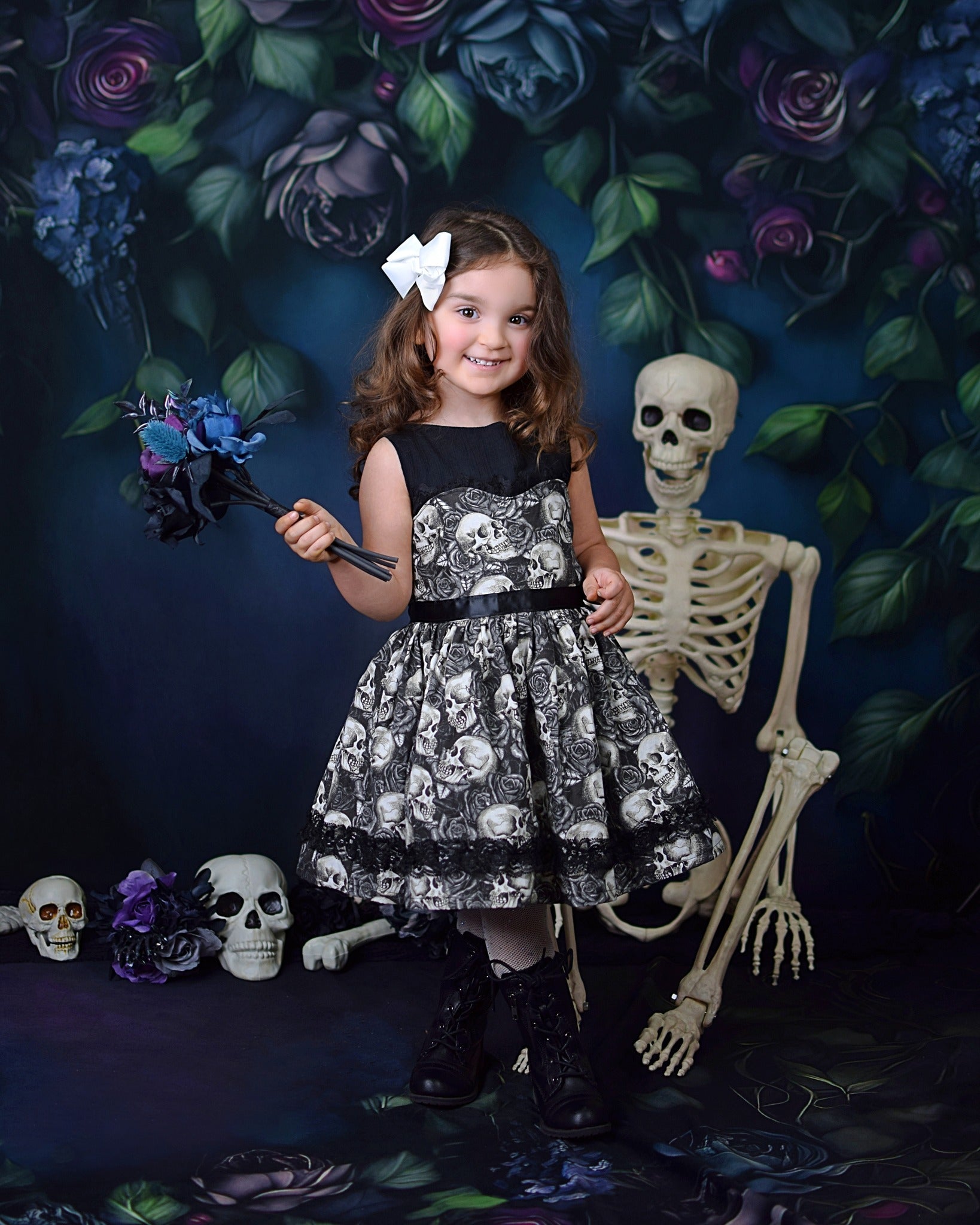 Kate Gothic Ivy Vines Painterly Fine Art Floral Backdrop Designed by Mini MakeBelieve - Kate Backdrop AU