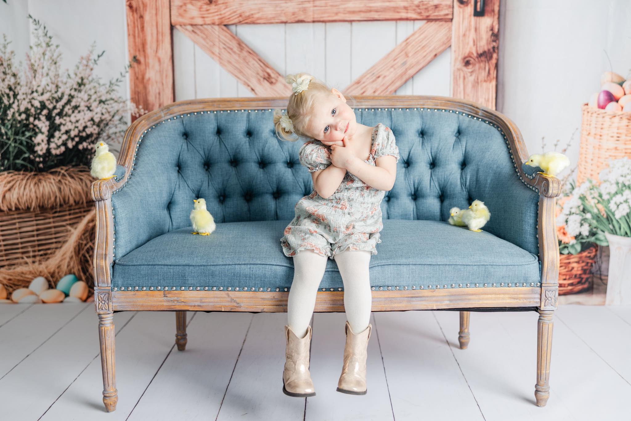 Kate Spring Easter Egg Flower Backdrop Designed by Emetselch - Kate Backdrop AU