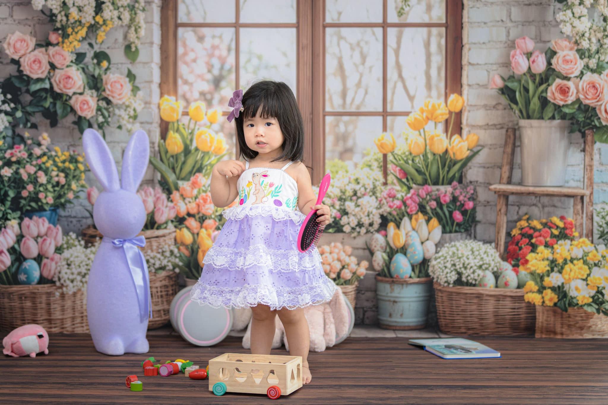 Kate Easter Flower Spring Backdrop Designed by Emetselch
